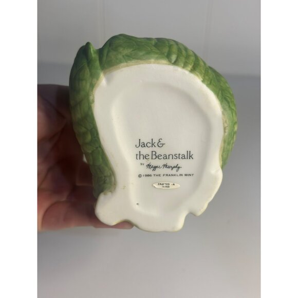 VTG The Franklin Mint 1986 Jack and The Beanstalk By Maggie Murphy 4.5" Ceramic - Picture 4 of 6